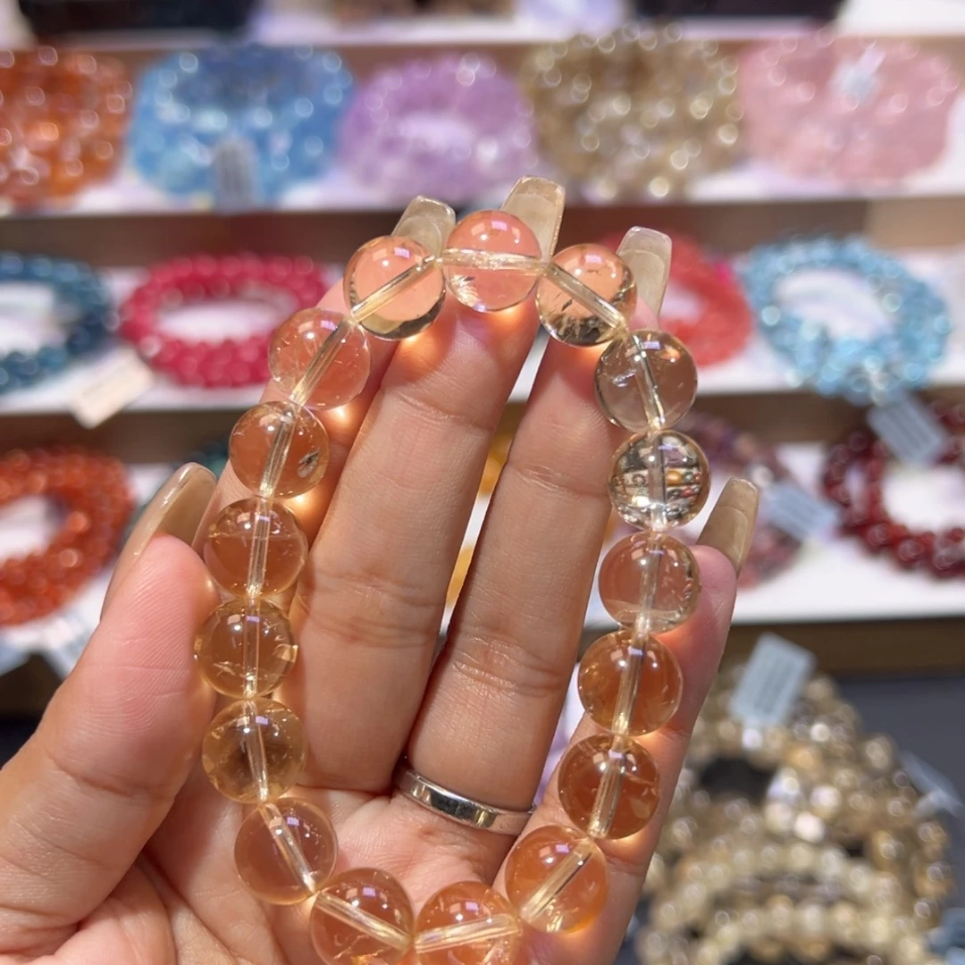 手串未镶嵌水晶高货黄阿赛11.8mm