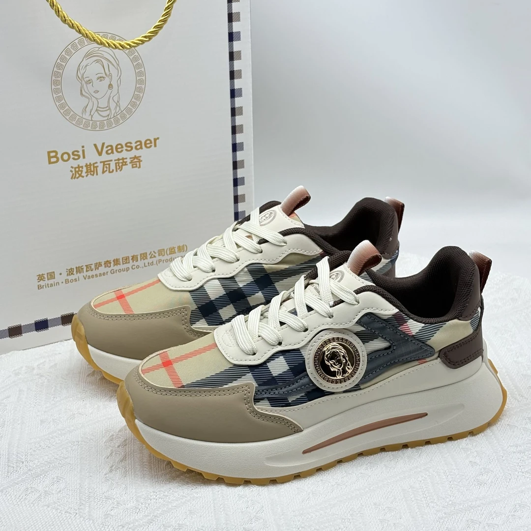 2025年夏季新款Bosi Vaesacr波斯瓦萨奇厚底百搭轻奢时尚女鞋