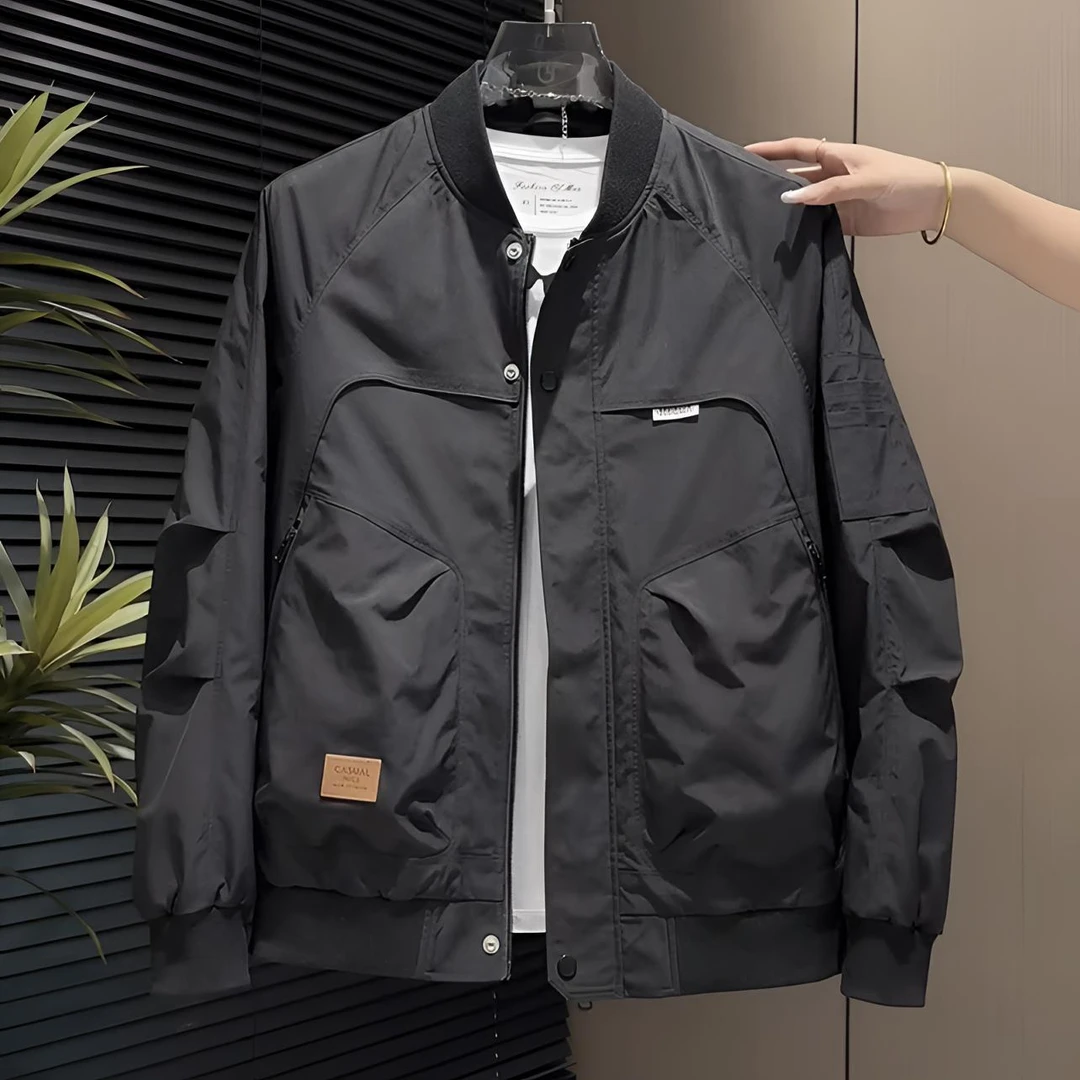 棒球服夹克2025秋季新款潮牌美式复古修身飞行员工装休闲男士外套