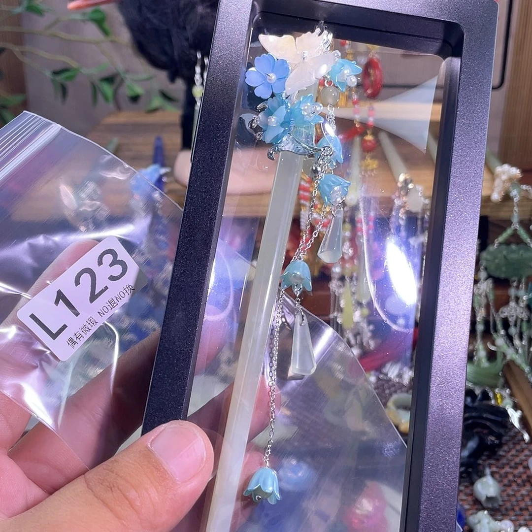f***s未镶嵌蛇纹石玉发饰