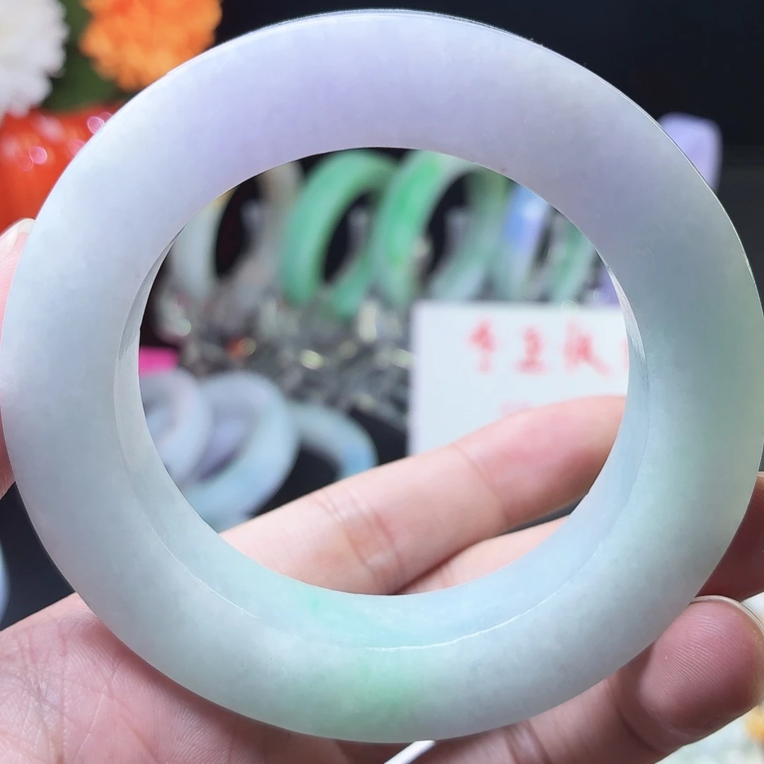 定制翡翠未镶嵌推荐春彩大放漏