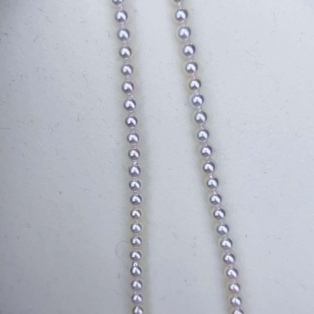 海水珍珠海水akoya设计款满珠链5-6mm未镶嵌