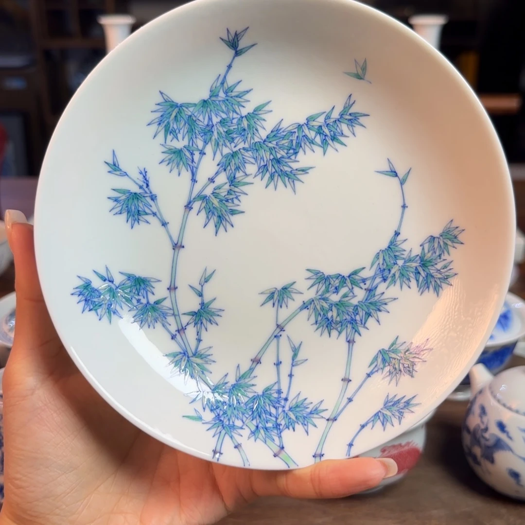 名窑口 斗彩竹子壶承福利