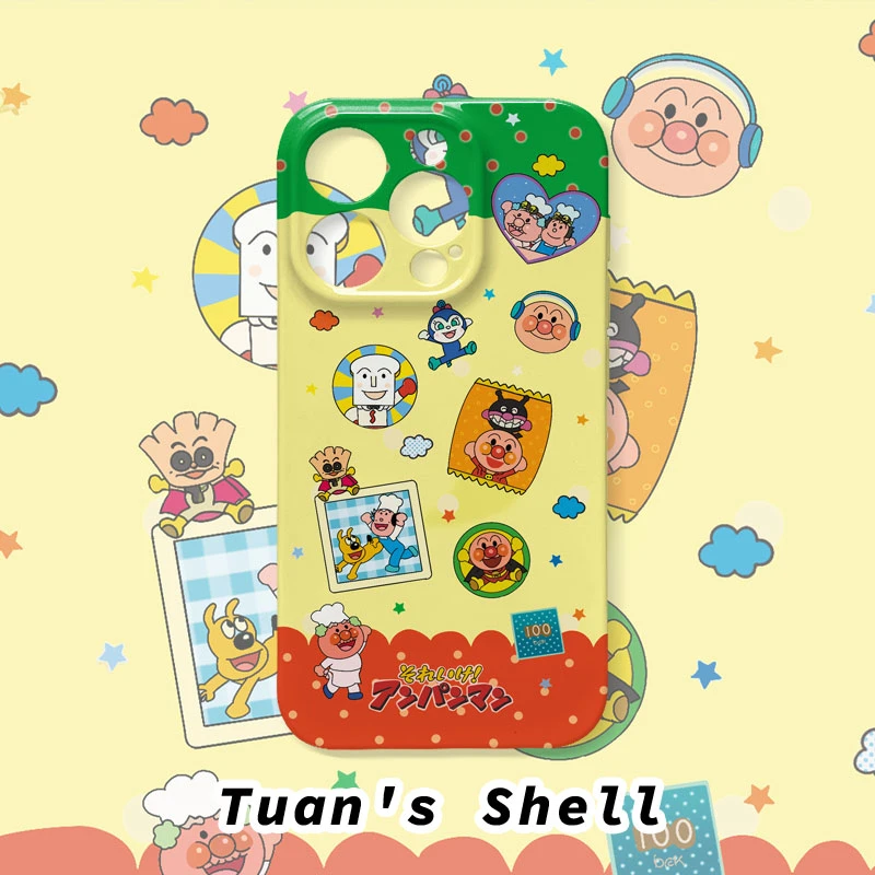 卡通面包超人菲林软壳适用苹果VIVO华为OPPO小米卡通创意手机壳