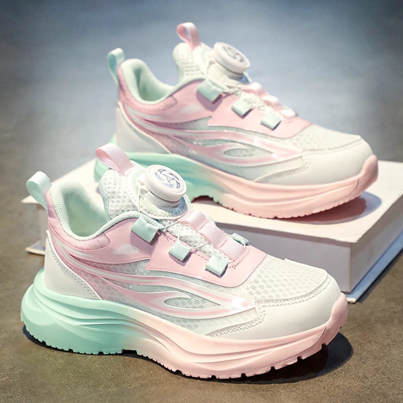 36l℃断码女童鞋子秋季2025新款儿童网面透气运动鞋中大童跑步鞋