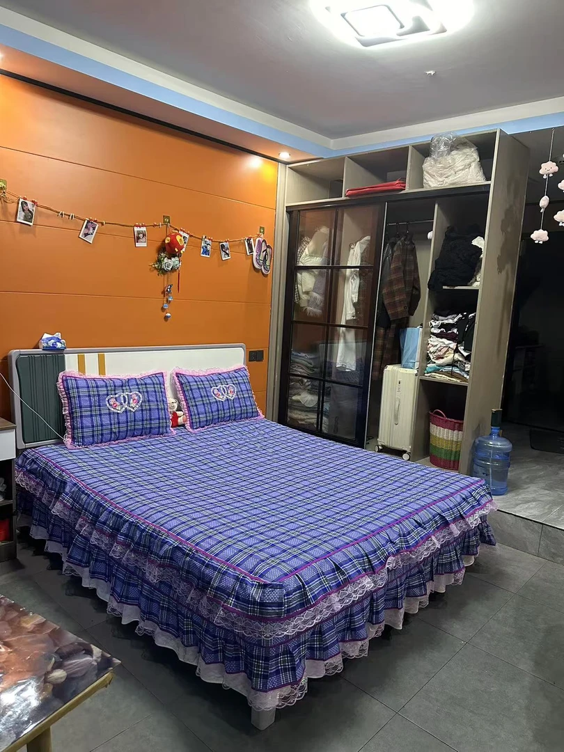 新款土布加绒床裙民族床单和枕套花边蓝色土布床单床上用品