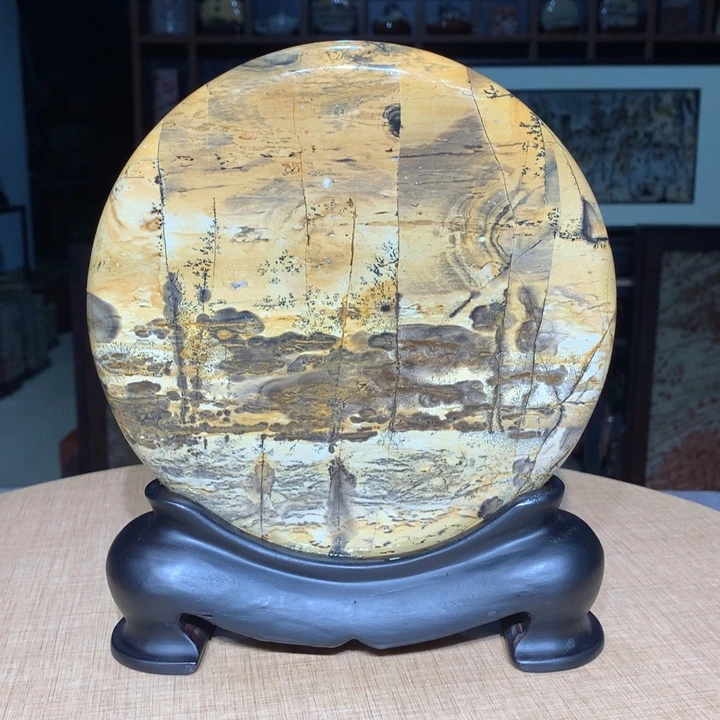 ，广西国画石摆件，收藏观赏