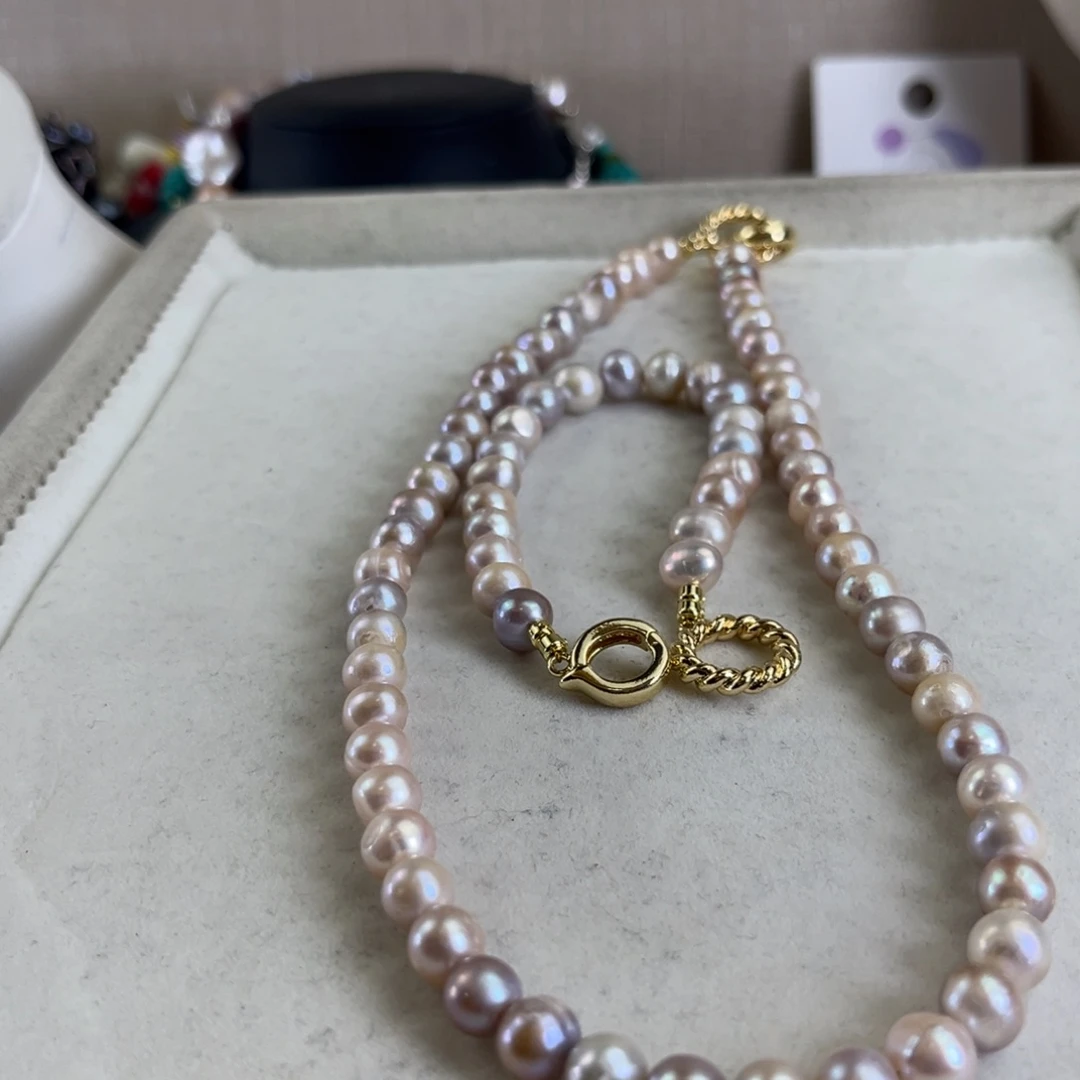淡水珍珠未镶嵌套链【纯恬】
