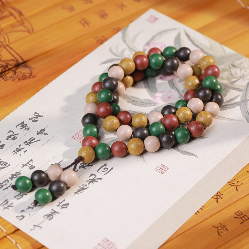 【微瑕五方】平衡养身 古法合香珠手串 金木水火土天然香材持久留香
