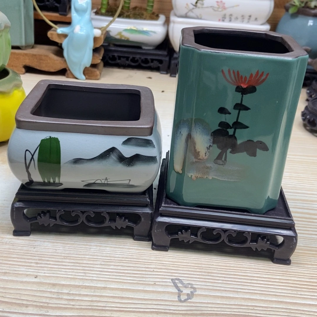 瓷片陶瓷花盆陶瓷艺术