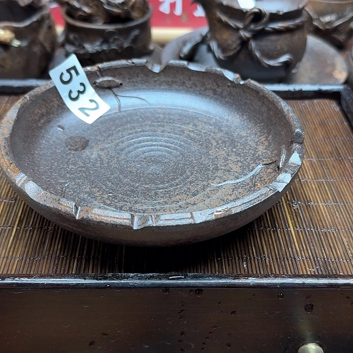 纯手工制作粗陶茶具