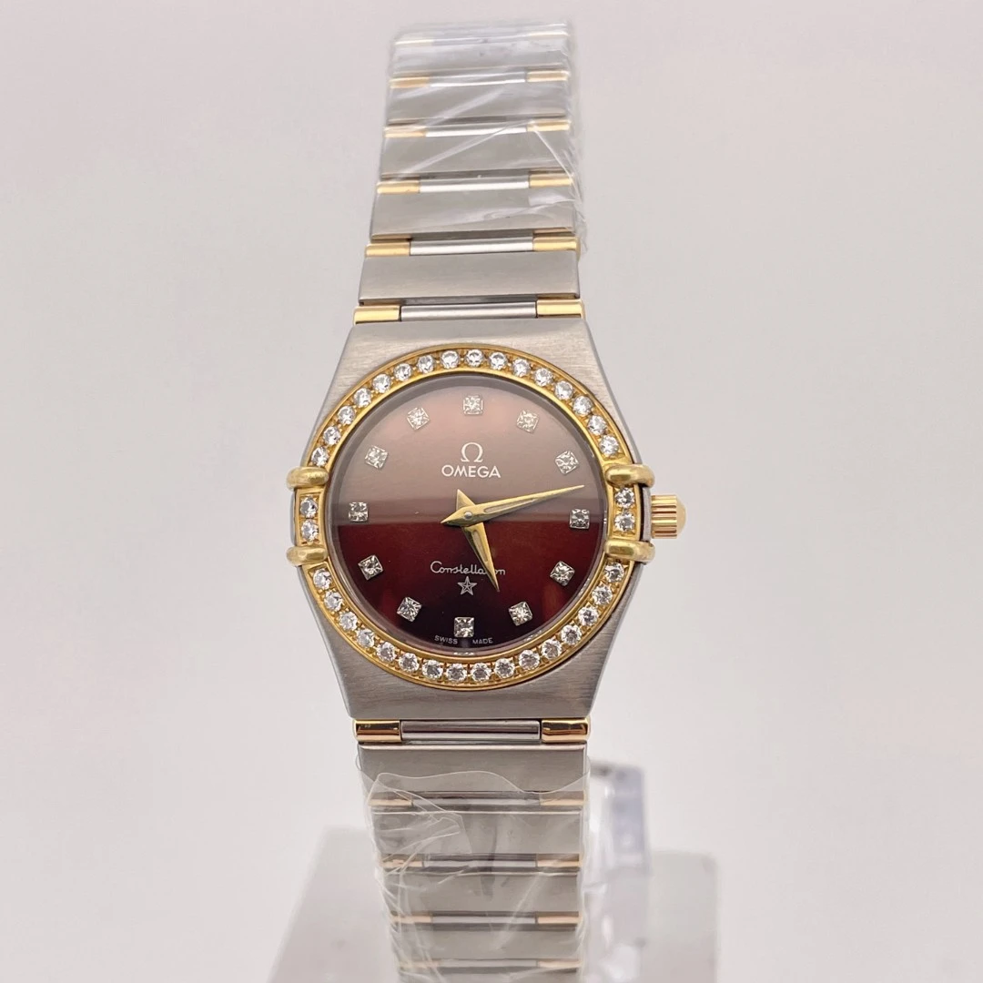 99新 Omega/欧米茄  星座石英腕表25mm后钻/公价86999/w12585