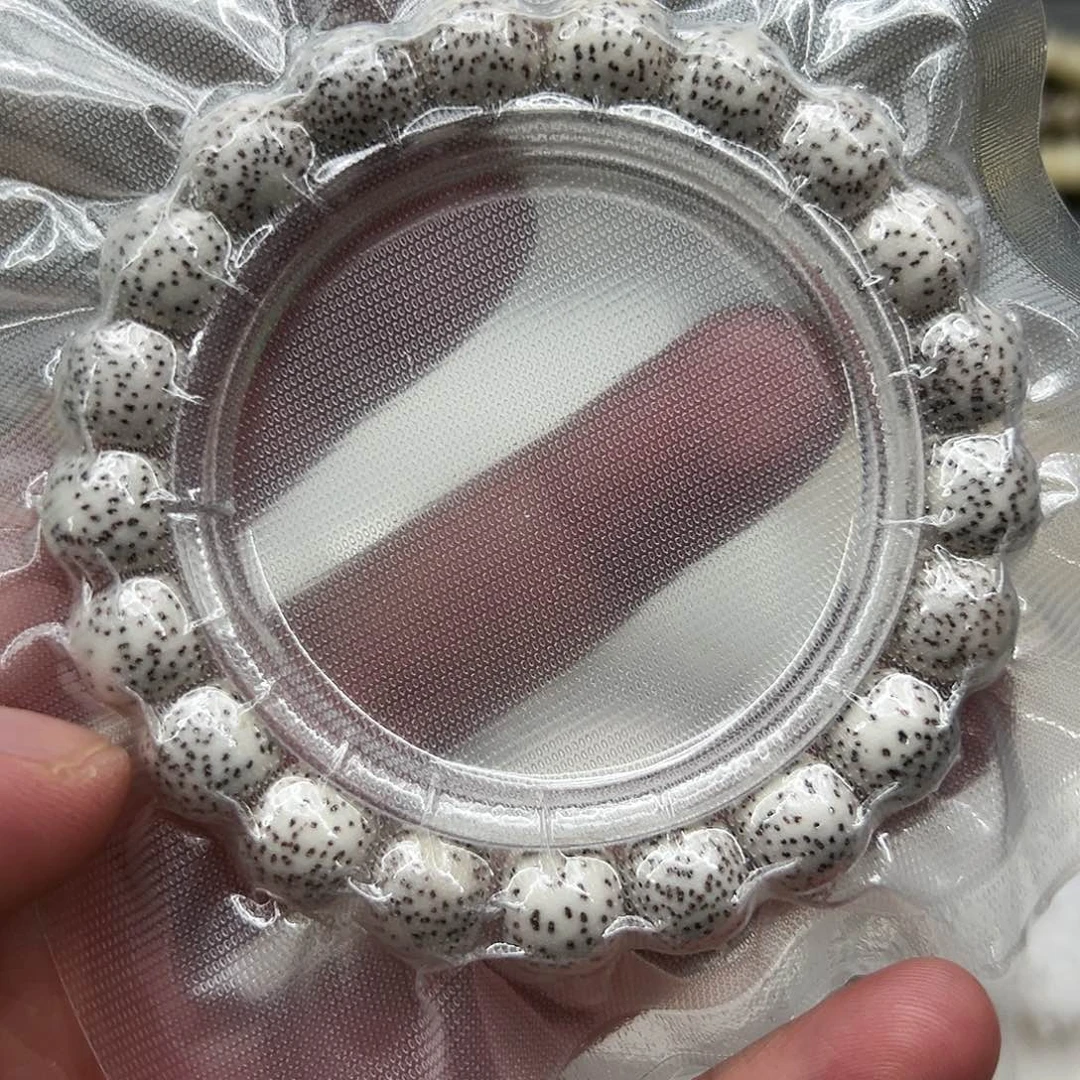 星月菩提手串15灭火原脂白星月菩提单圈1.1