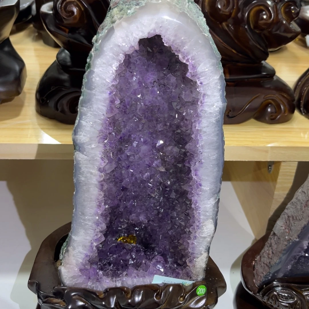 未镶嵌紫晶摆件水晶