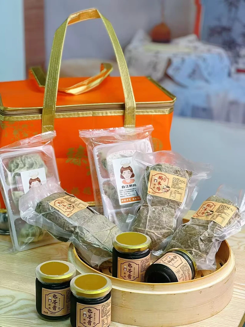 【礼盒装】招牌猛料糯米鸡6只+古法龟苓膏4瓶+爆汁韭菜饺2包