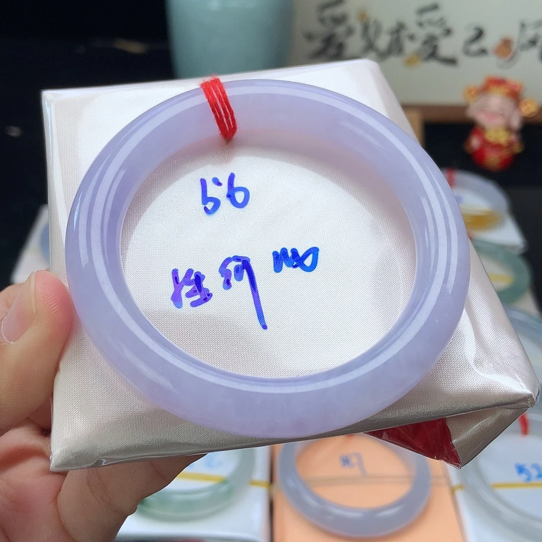 未镶嵌手镯翡翠43号满紫