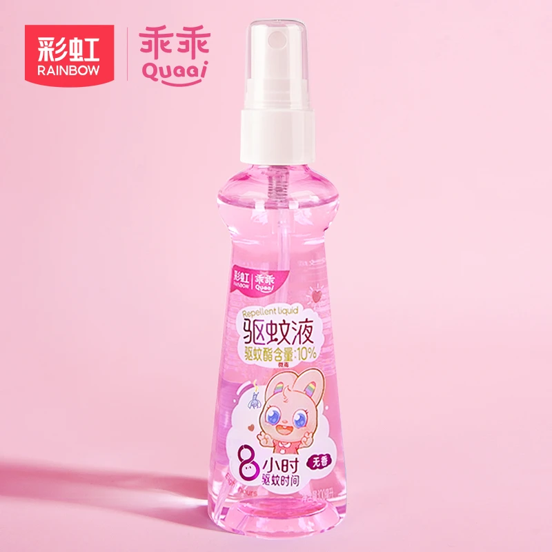 彩虹户外蚊驱蚊液不叮驱蚊喷雾清新温和止痒瓶装驱蚊水官方旗舰店