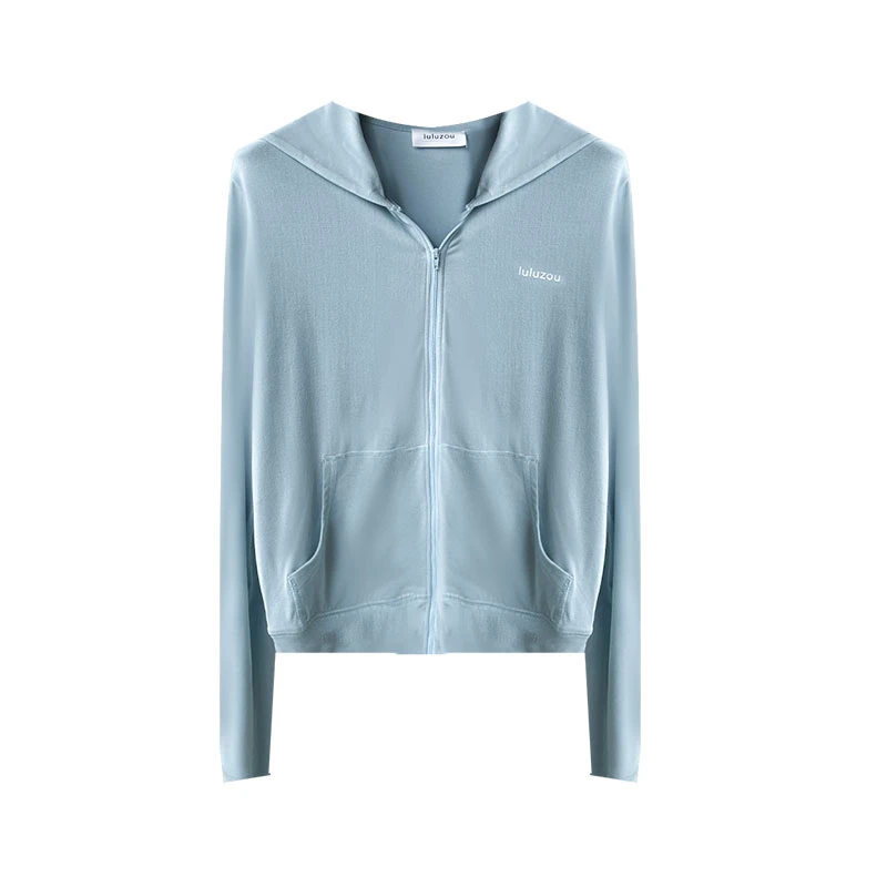 Luluzou 弹力牛奶感连帽卫衣4300