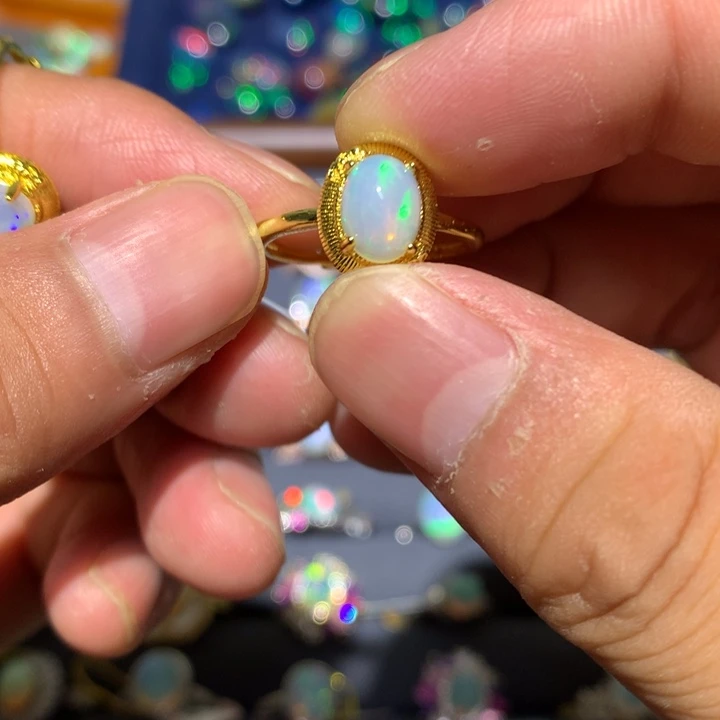 Y****欧泊合金欧泊戒指