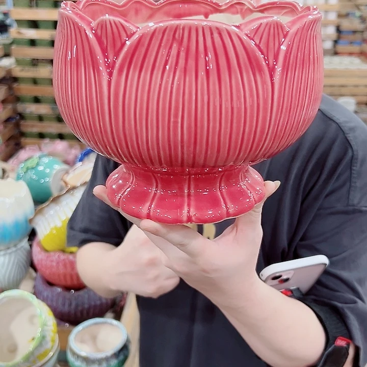 有孔，满10元发货多肉陶瓷花盆