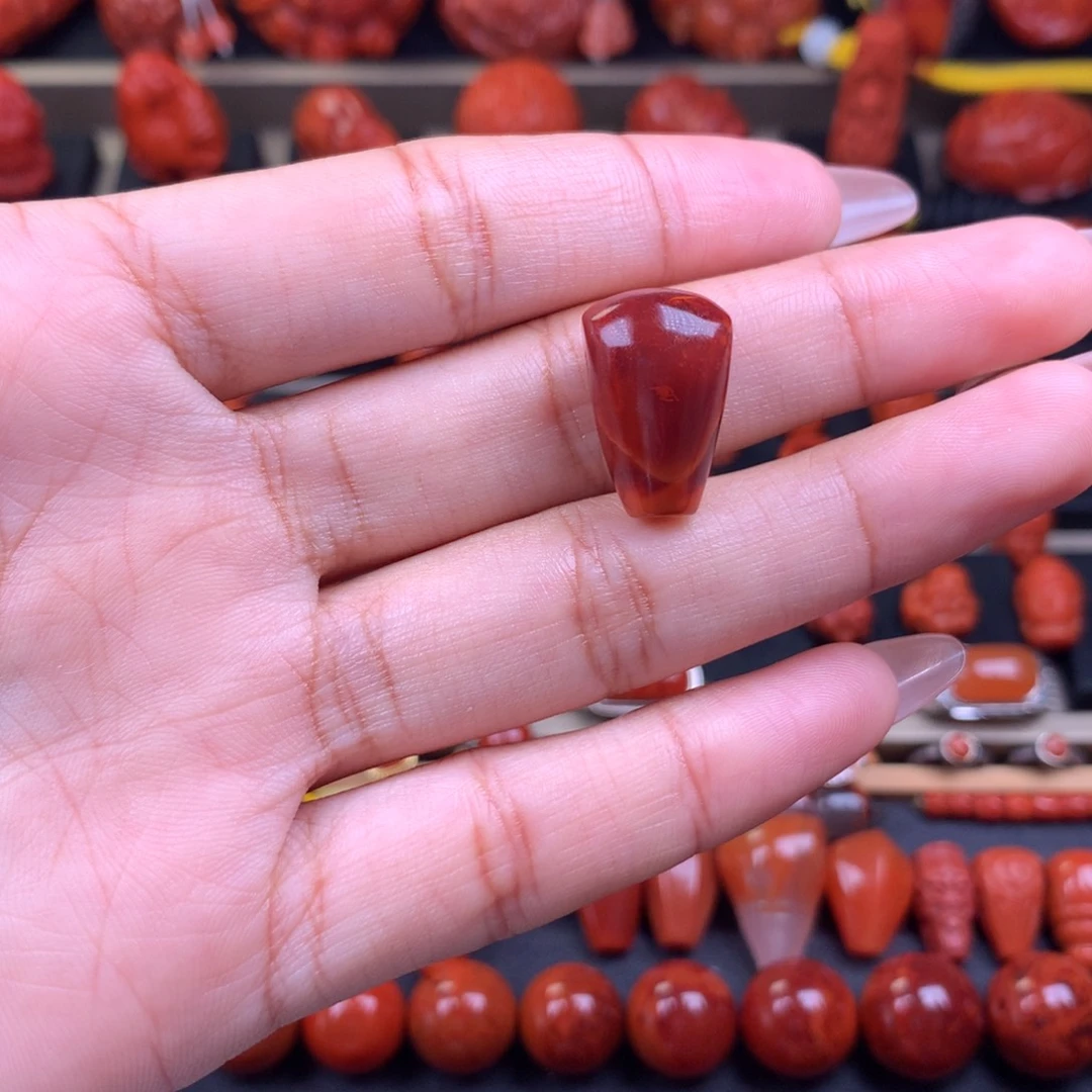 南红玛瑙未镶嵌三通12