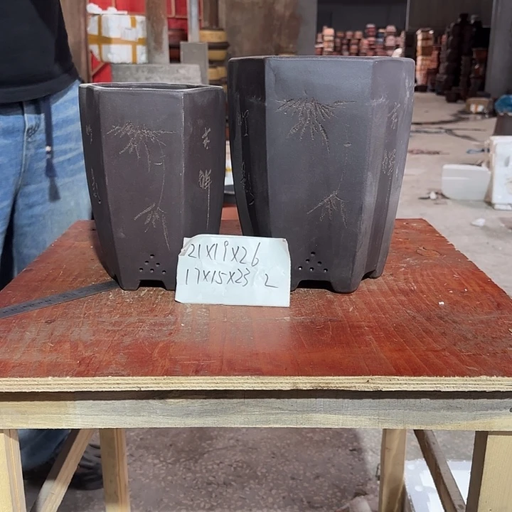 紫砂花盆紫砂花盆