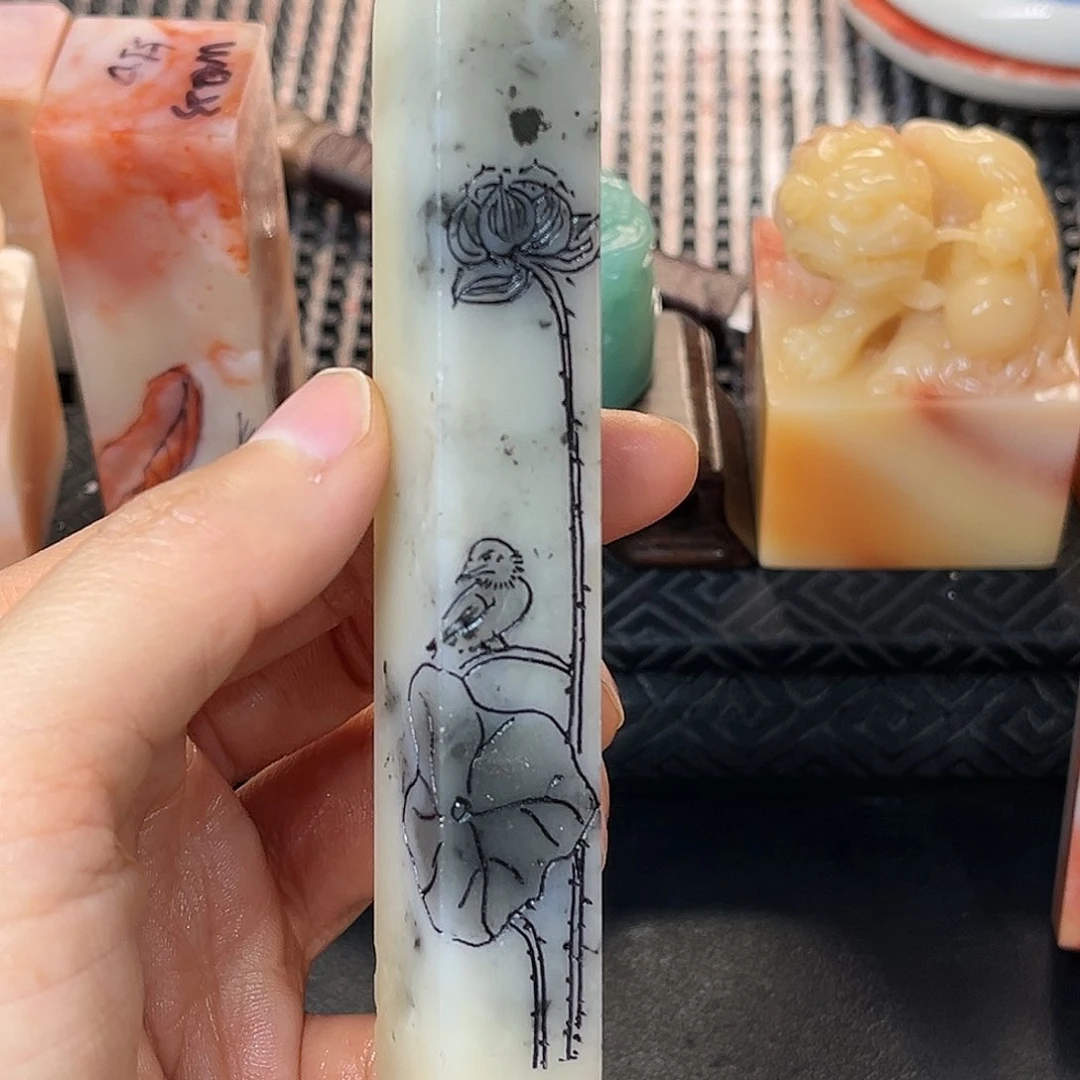 寿山石印石这么大个人都有