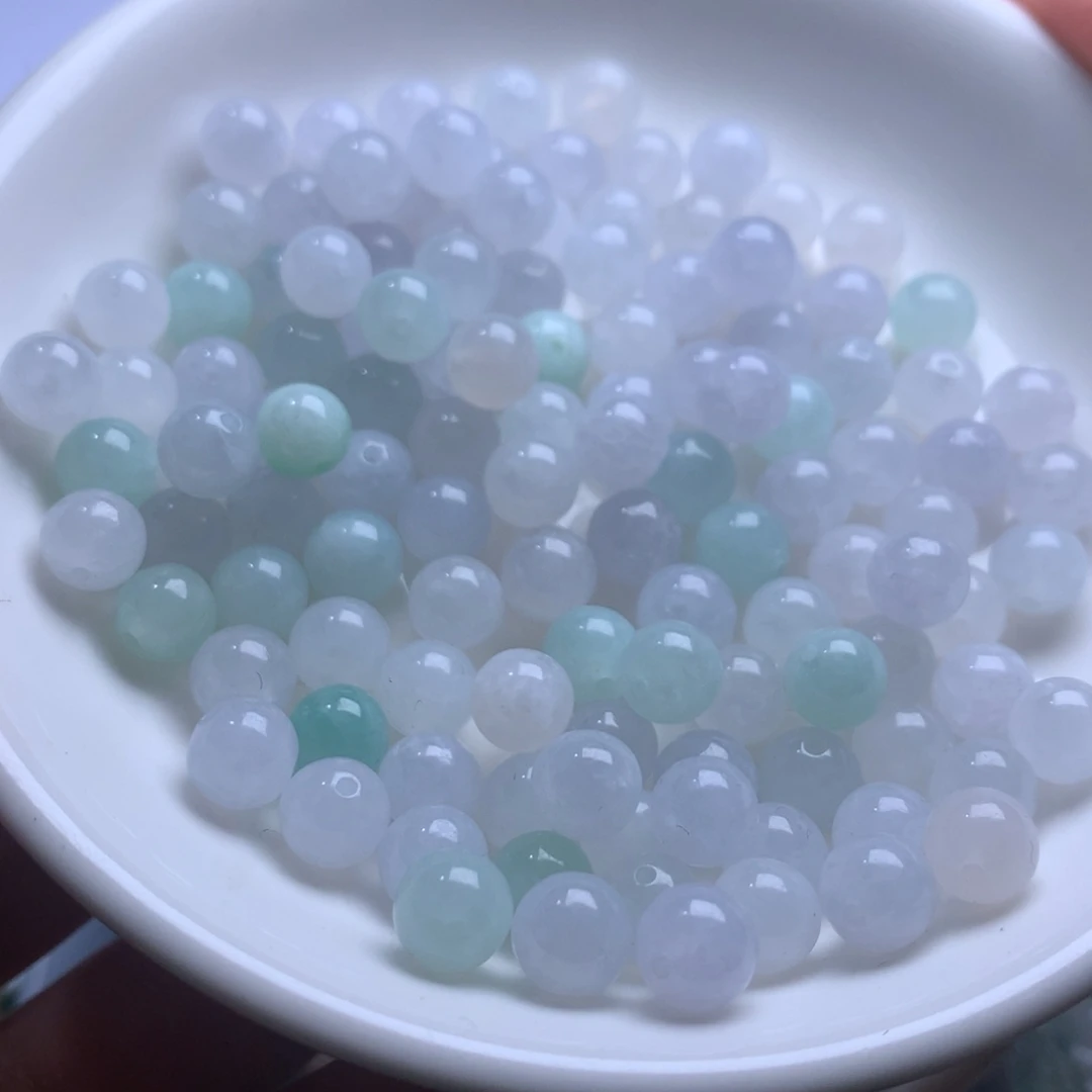 散珠翡翠多样性发货10颗卡7圆珠