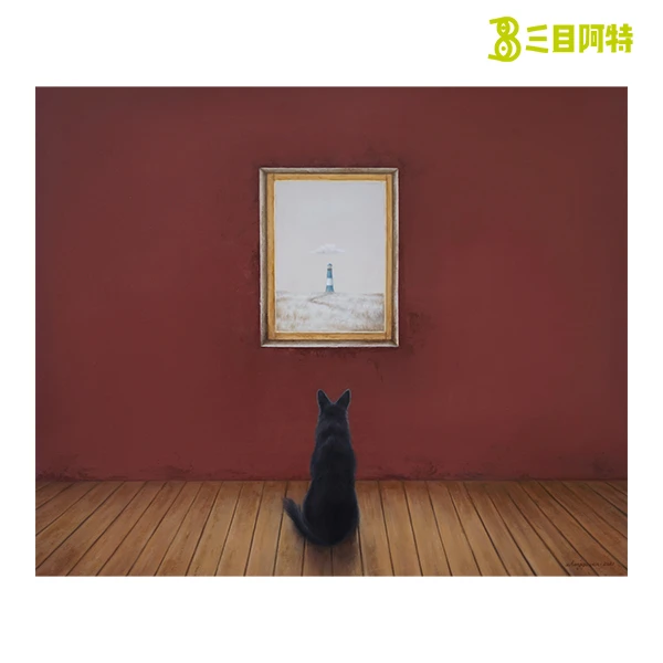 三目阿特 | 艺术家张格闻限量版画作品简约风景卧室挂画绘画手绘