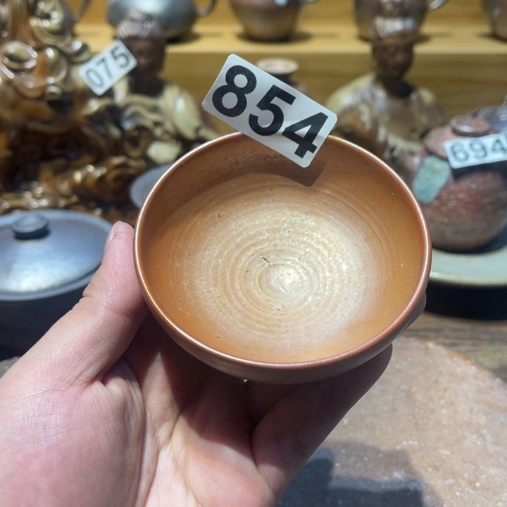 手工制作柴烧茶杯854