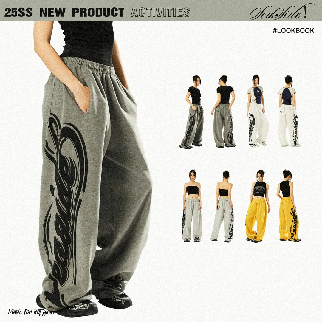 Seasidestar街舞美式hiphop工装运动裤爵士舞裤子跳舞卫裤