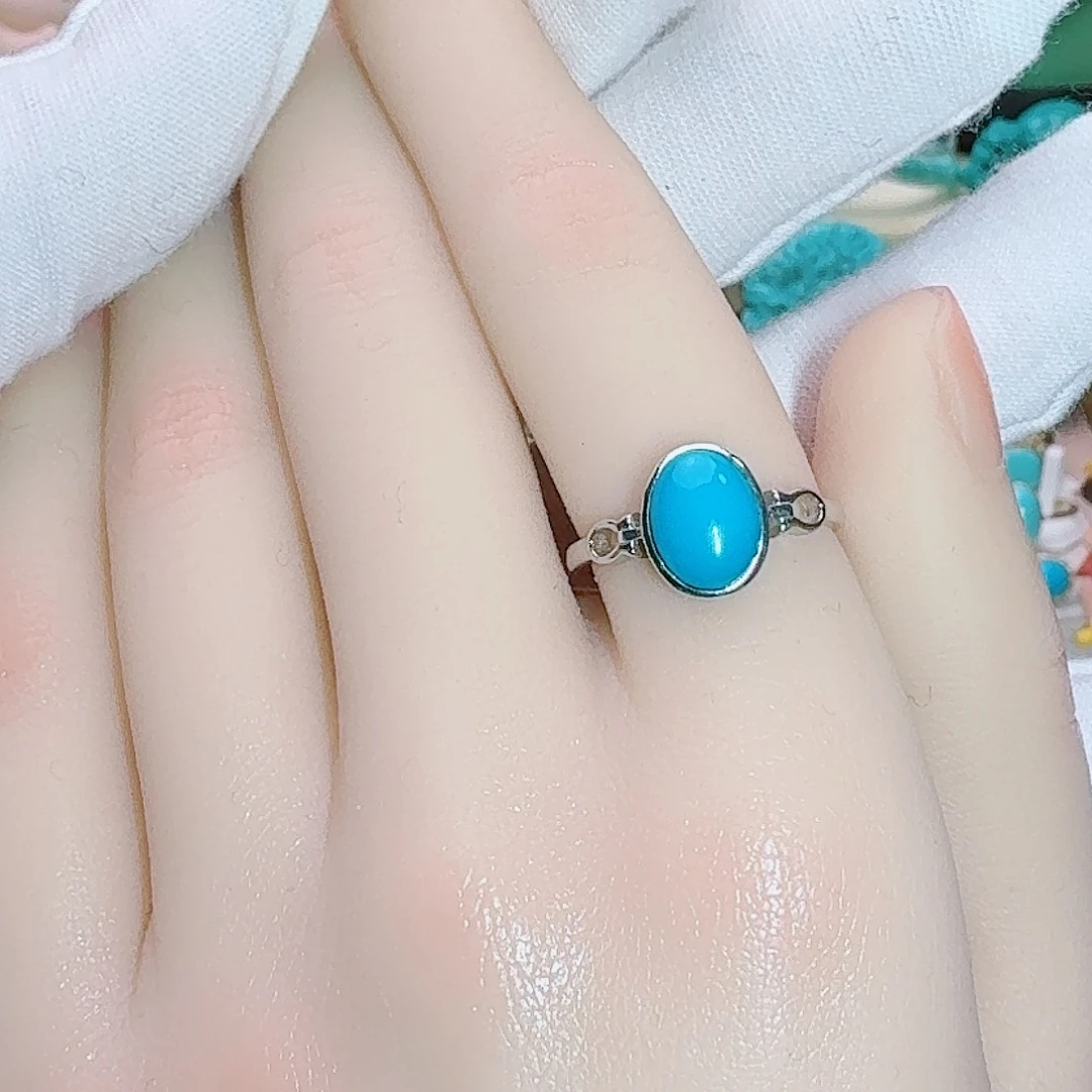 绿松石银S925镶嵌珠宝奇石