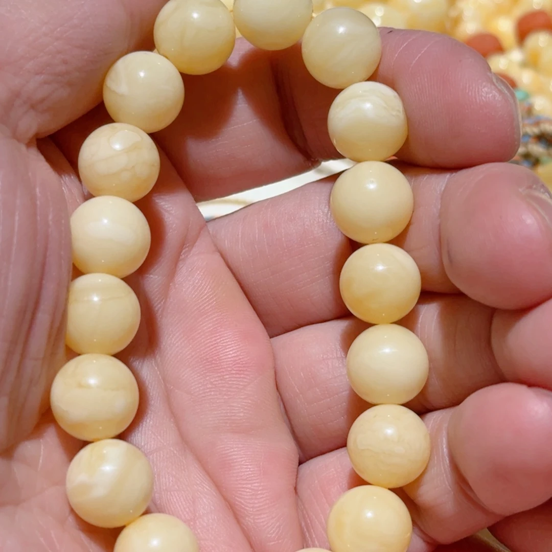 蜜蜡手链未镶嵌琥珀蜜蜡手串11mm+