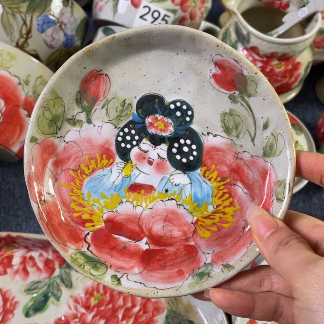 小盘景德镇高温陶瓷口径14