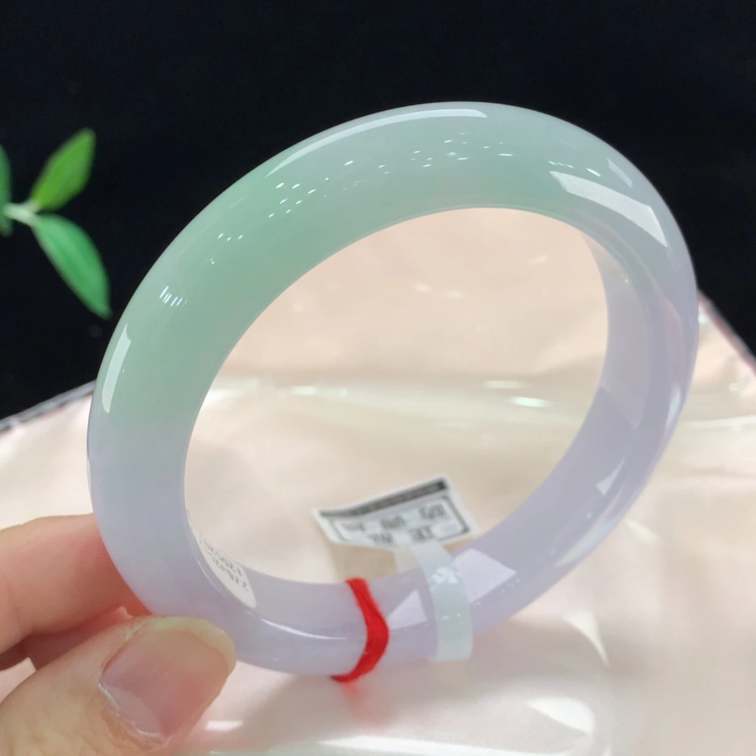 翡翠未镶嵌手镯63圈口5202