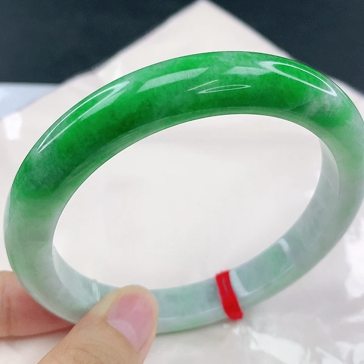 未镶嵌手镯翡翠圈63，0B034