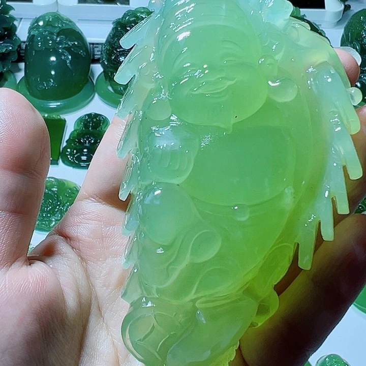 蛇纹石玉未镶嵌手把