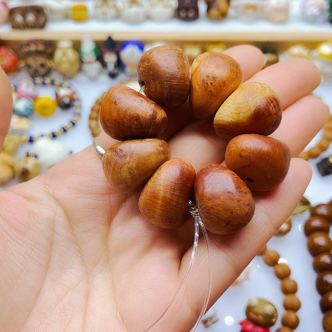 香榧木手工打磨手链