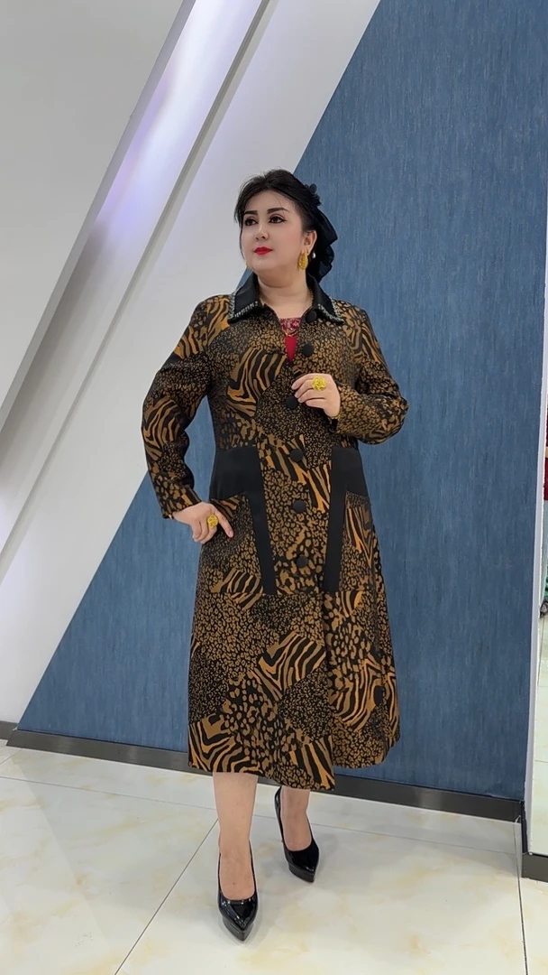 【MeiLiTan】中长款新款外套显瘦气质时尚复古重工设计师轻奢风衣