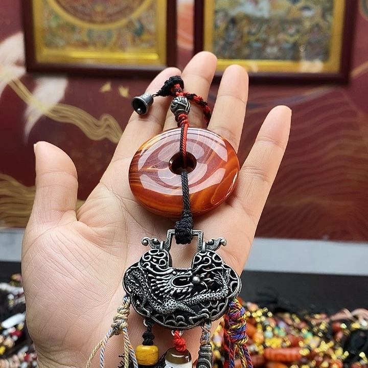 玛瑙/玉髓合金颈饰