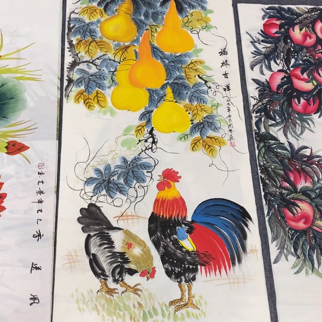 国画尺寸140✖️70精品四尺手绘画