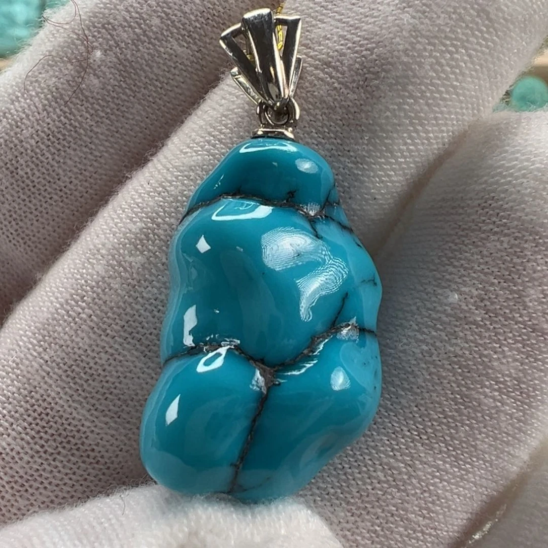 银S925镶嵌绿松石配饰