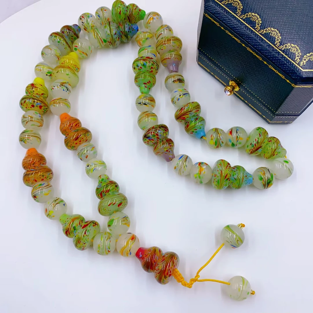 2746  绿色葫芦项链多样性发货