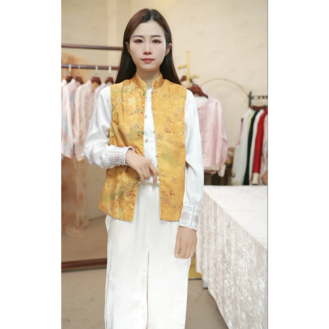 【黄马褂】国风系列新中式马甲女秋冬2025年新款国风女装马夹