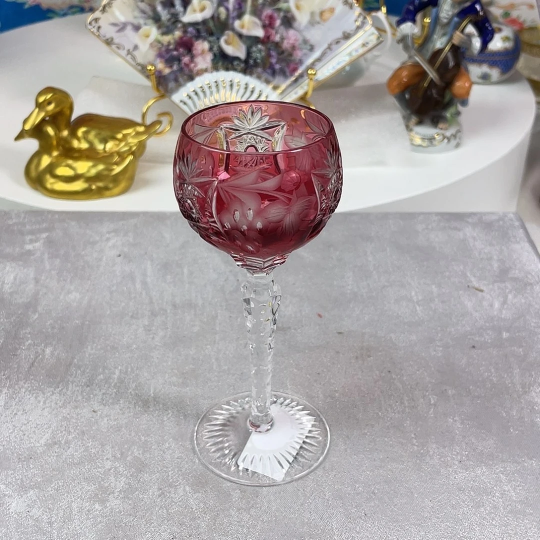 瓷片欧瓷咖啡杯水晶杯摆件