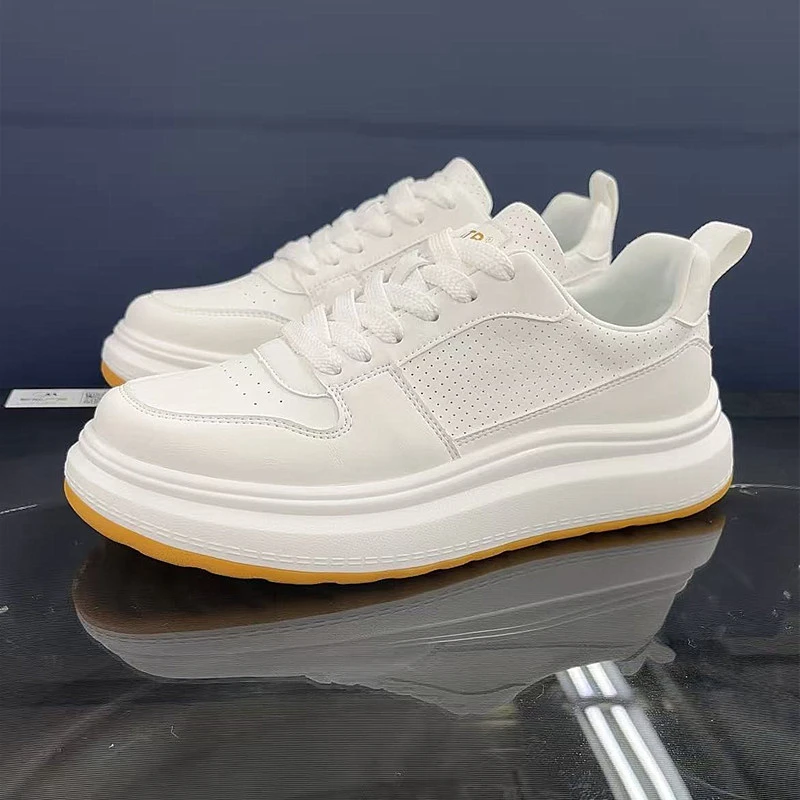 夏季新款男鞋软底板鞋夏天百搭透气运动鞋男士潮流低帮时尚小白鞋