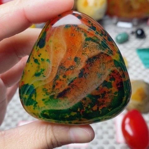 未镶嵌玛瑙/玉髓珠宝奇石文*山打孔不退不换