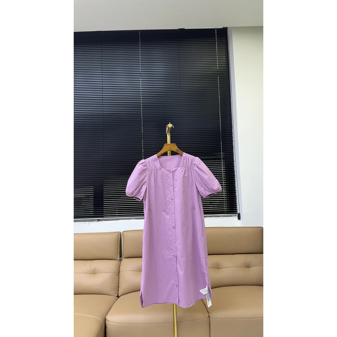 品牌原单帛兰雅连衣裙—紫色—8191