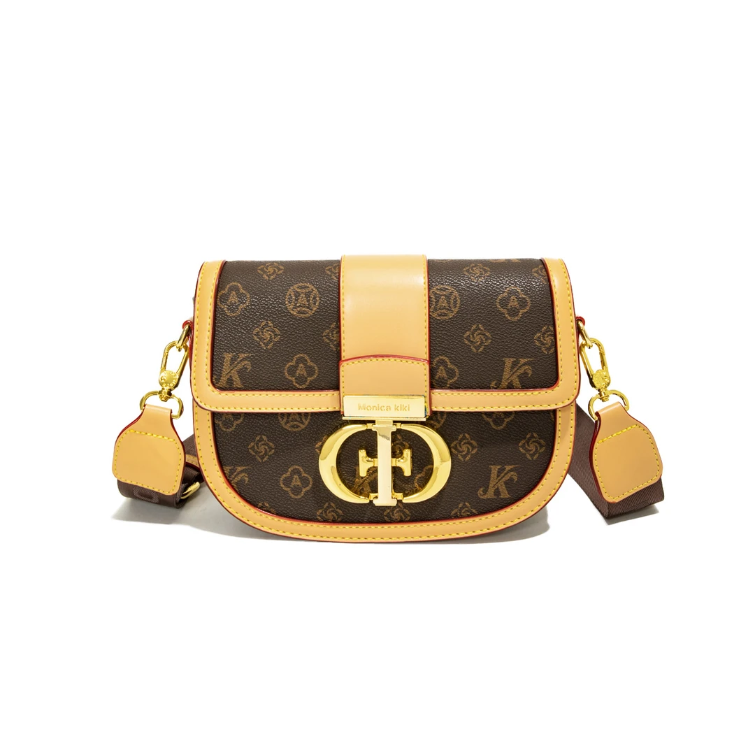 印花复古风单肩时尚御姐包包包盖秋冬斜挎包潮流百搭小众卡位腋下