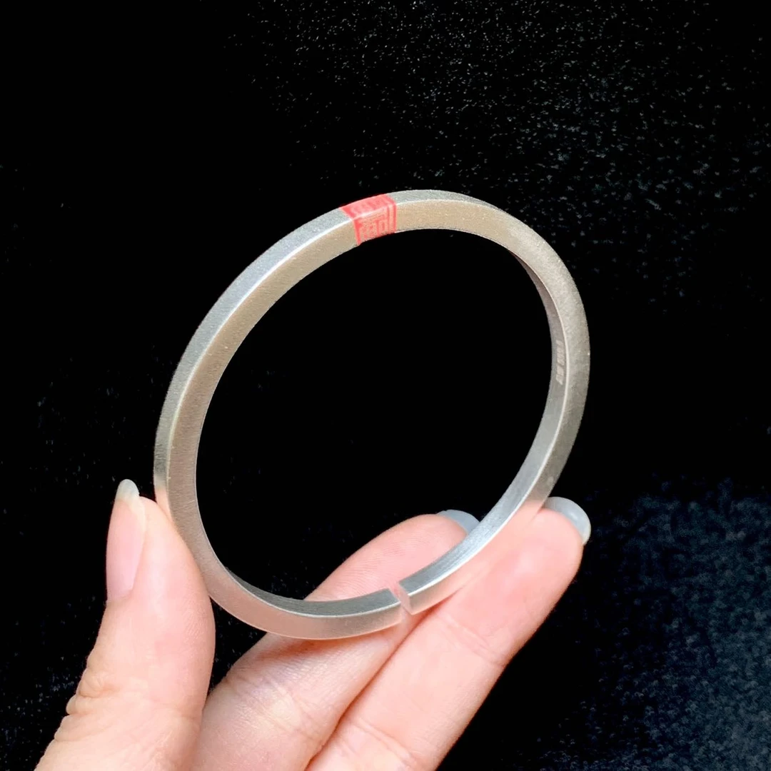 足银手镯 【小宝珠宝】21 T86323-足银（福）手镯-4x3.5mm